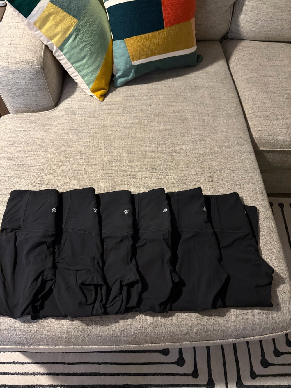 Athleta Black High-Rise Active Leggings - Pack of 6